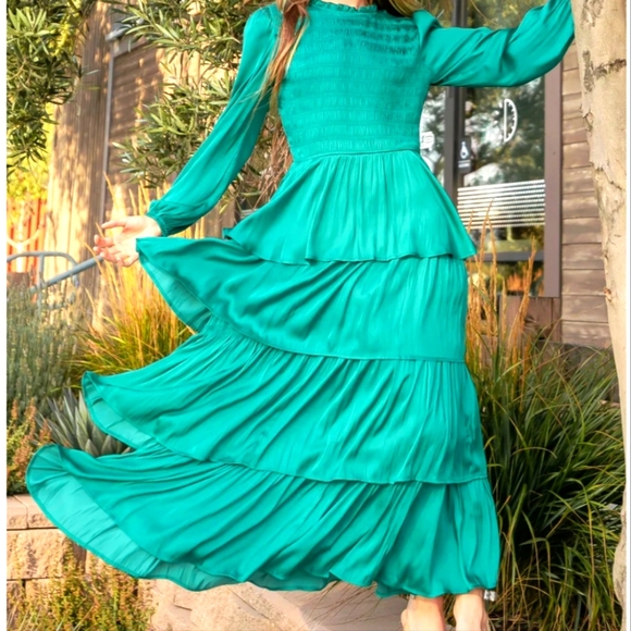 Strut & Bolt Dresses & Skirts - Smocked & Ruffled Maxi Dress